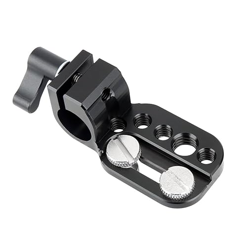 NICEYRIG Mini Mounting Plate with 15mm Rod Clamp for Monitor EVF Transmitter Receiver to 15mm Rod - 166