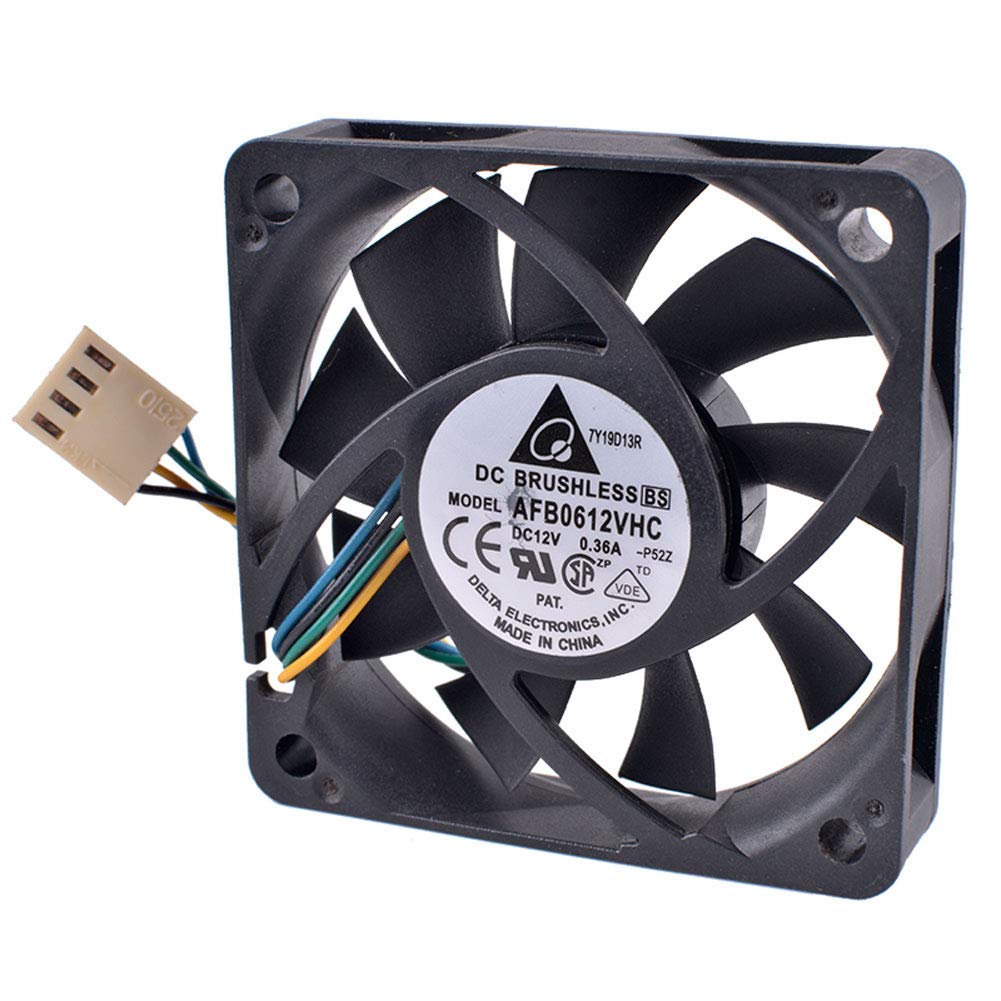 AFB0612VHC 6cm 60mm Fan 6015 12V 0.36A Ball Bearing 4-Wire 4pin PWM Air Volume Cooling Fan for Desktop