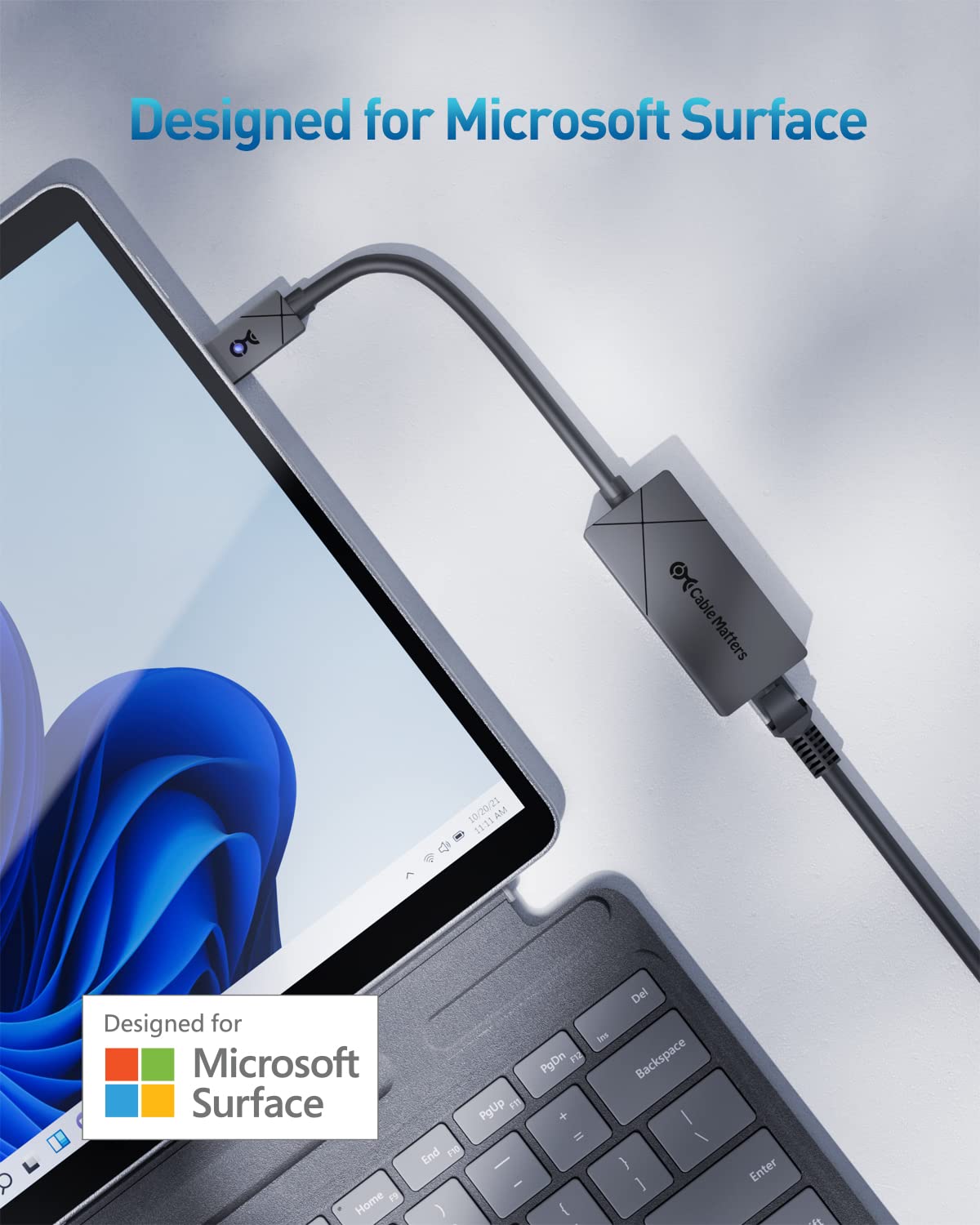 [Designed for Microsoft Surface] Cable Matters USB C 2.5Gb Ethernet Adapter