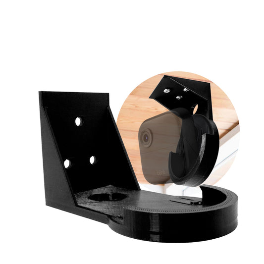 SplashNColor Camera Outdoor Mount Bracket, Compatible with Blink V4 - Wireless Security Holder for Outside Wall - Accessories for Outdoor House