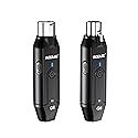 ACEMIC 2.4G Wireless Microphone Audio Transmitter and Receiver System Plug-on XLR Mic Adapter 6 Channels for Dynamic Mic, Audio Mixer, PA System, G6