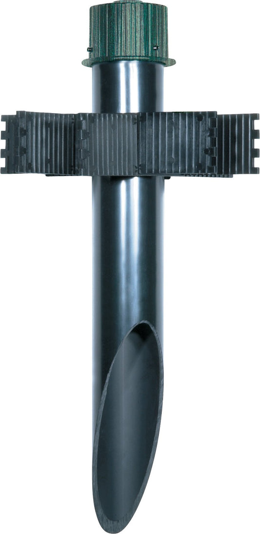 Nuvo Lighting SF76/664 3-Inch by 18-Inch PVC Mounting Post Die Cast Aluminum Cap Durable Outdoor Landscape Pathway Lighting, Antique Verdi