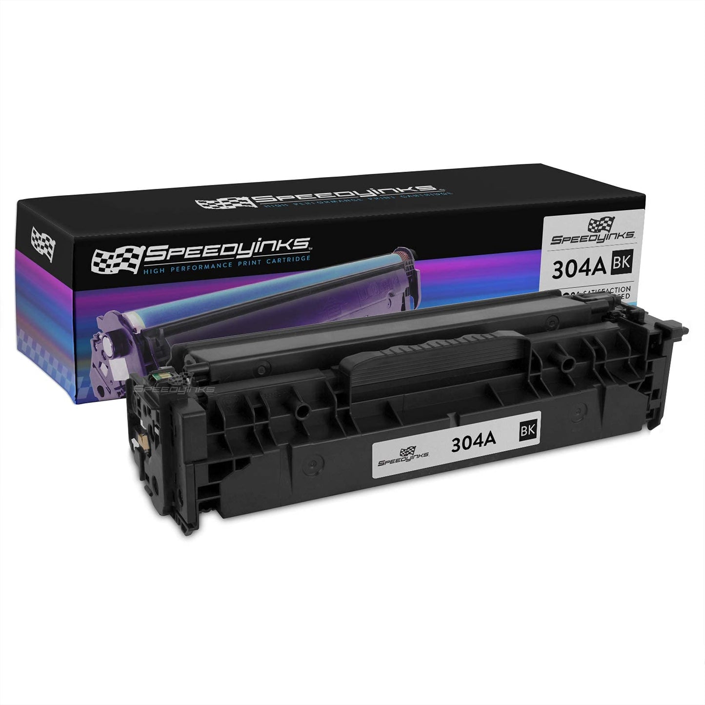 SPEEDYINKS Remanufactured Toner Cartridge Replacement for HP 304A / CC530A (Black Single) Compatible with These HP Printer Models Color LaserJet