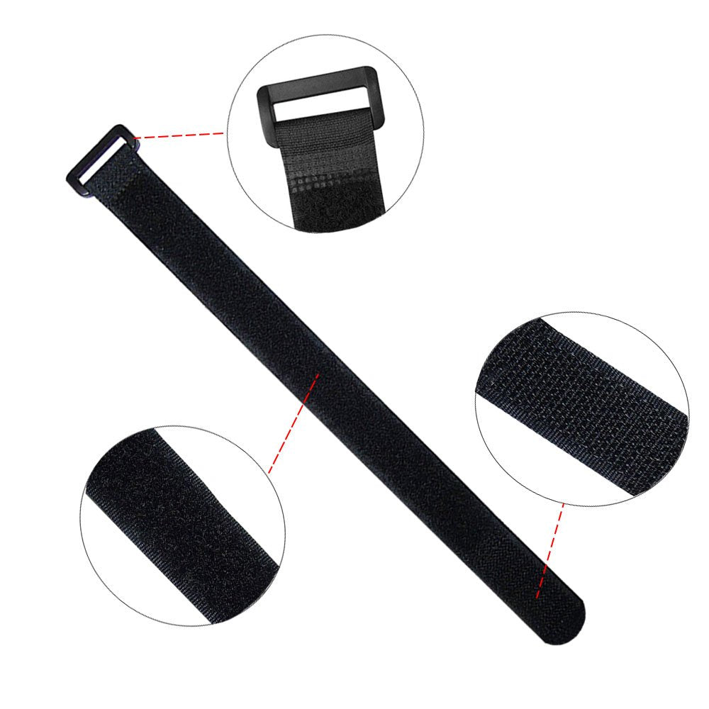 FULARR 30Pcs Cable Straps, Reusable Cable Ties & Cinch Strap Set, Multipurpose Hook and Loop Straps Fastener, Cable Storage Organizer, 2 Different