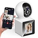 NAZRIO Home Two Way Video Camera, 2.4" Indoor 2K Cameras for Baby & Elderly Care, Pet/Dog/Cat Cam, AI Siren Security, Night Vision, Phone App, 2.4Ghz