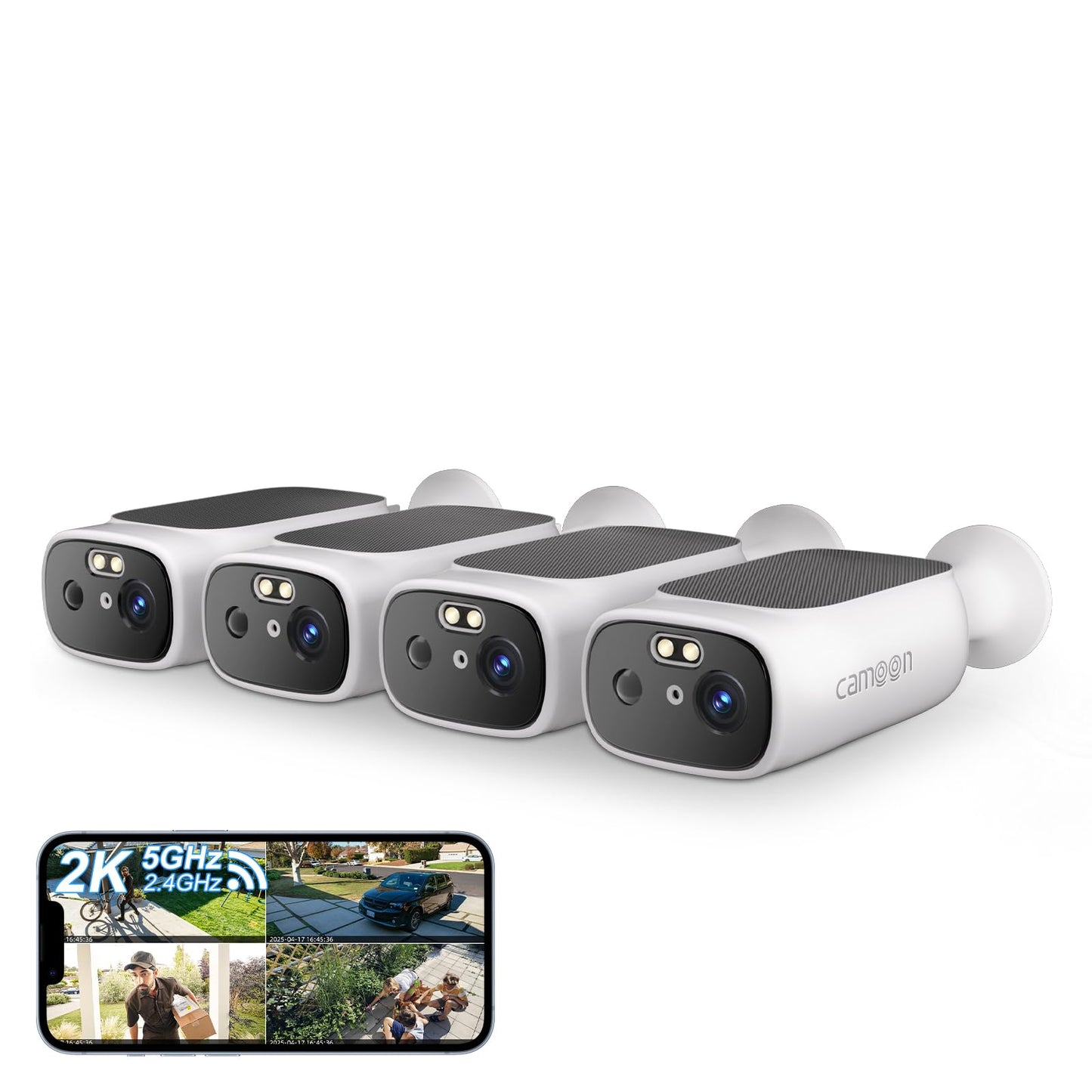 5G WiFi Security Cameras Wireless Outdoor, 5G Security Camera for Home Security, AI Motion Detection, Color Night Vision, SD Card/Cloud Storage