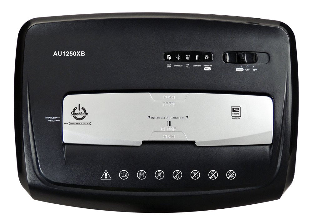 Aurora 12-Sheet Cross-Cut Shredder, AU1250XB