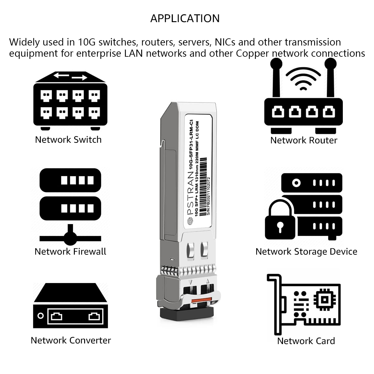 OPSTRAN 10GBASE-LRM SFP+ Optical Transceiver Module Compatible with Cisco Meraki MA-SFP-10GB-LRM 1310nm 220m DDM Duplex LC MMF
