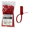 Kable Kontrol Serialized Flag Numbered Cable Zip Ties, 6 Inch 100 Pcs High Strength Nylon, UV & Weather Resistant, Tamper-Resistant with Large ID Tag