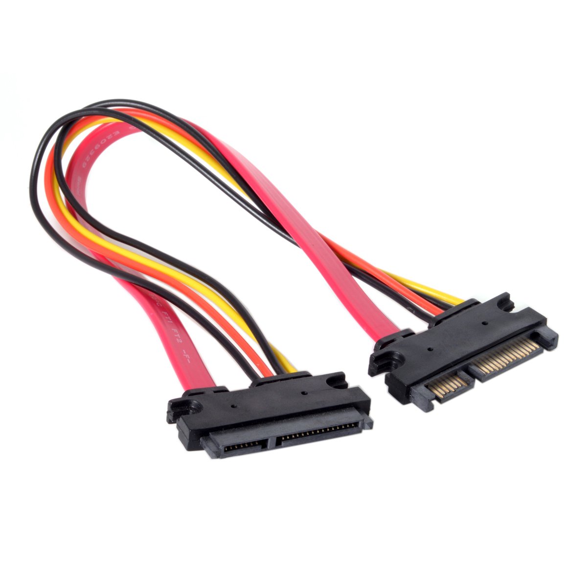 ChenYang SATA III 3.0 22Pin Male to Female Data Power Extension Cable 30cm