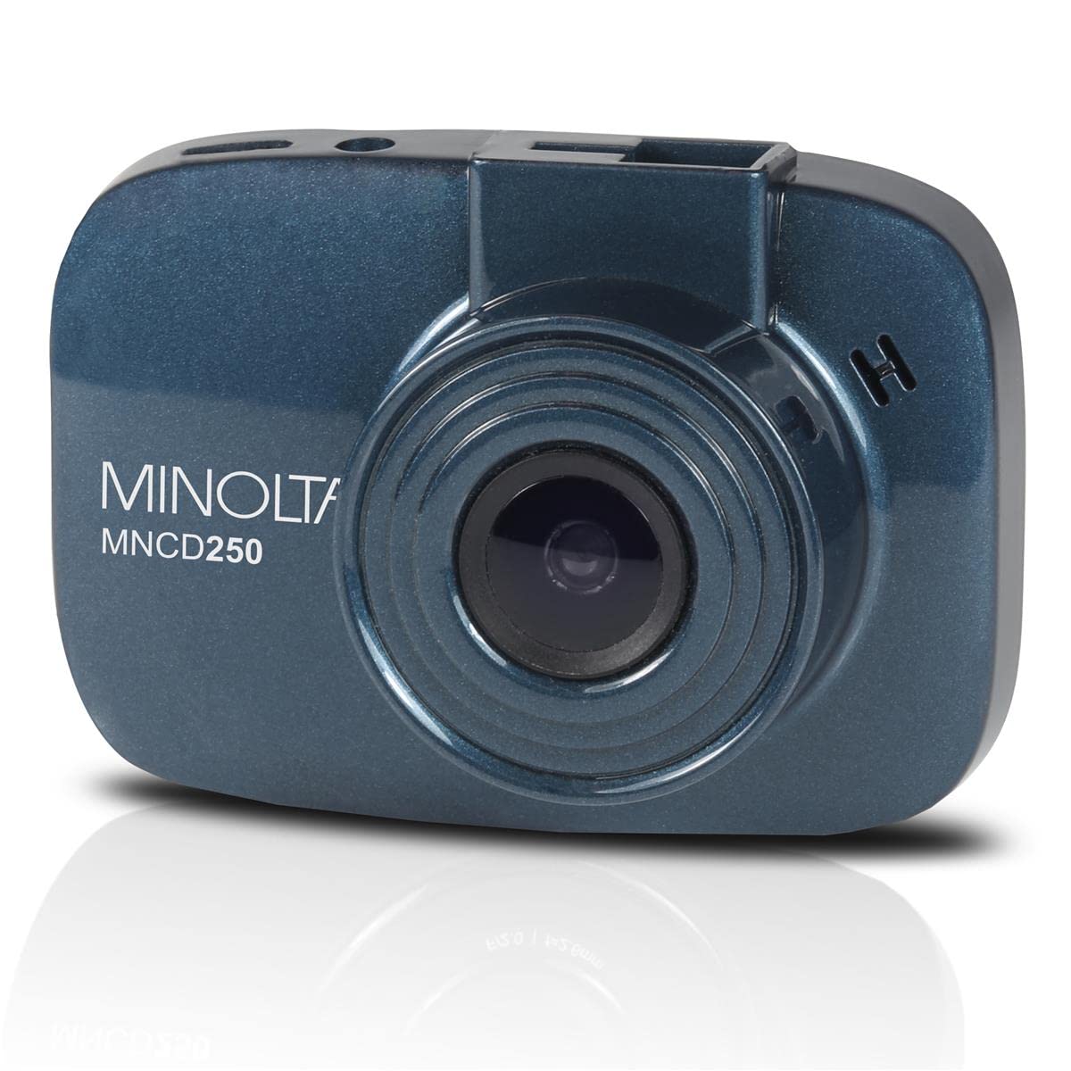 Minolta MNCD250 Car Dash Cam, Full HD 1080P, 120° Lens, 12MP (Blue)