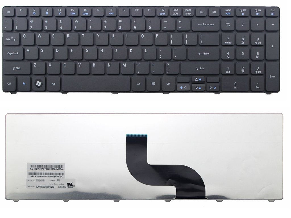 New Laptop Keyboard Replacement for Acer Aspire 7735Z 7735ZG 7736 7736G 7736Z 7738 7738G AS5810TZ-4274 AS5810TZ-4112 AS7736Z-4088, US Layout Black