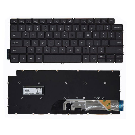 Laptop Replacement Keyboard Compatible for Dell Vostro 14-3400 3401 3402 490.0GD07.0D0A NSK-QE0BW/C US Layout Black (No Backlit)