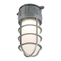 HALO All Pro VT1730 All-Pro Gray Outdoor Integrated Vapor Tight Wall or Ceiling Mount LED Flood Light, White