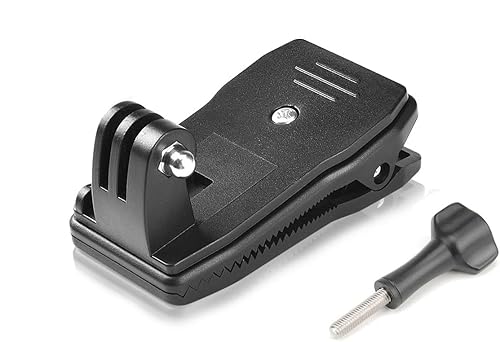 Anti-Slide 360° Rotary Action Cam Sports Camera Quick Clip Backpack Strap Mount Clamp Holder for GoPro DJI OSMO Travel Vlogging