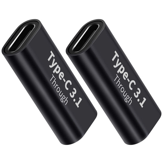 BOLS USB C Female-to-Female Adapter(2 pcs), Supports Fast Charging and Data Transfer Extension, up to 10GBbps Rate…