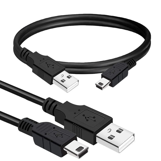 Mini USB A to Mini B Cable - 10ft Fast Charging - Compatible with GoPro, USB Mic, Garmin, PS3, DashCam