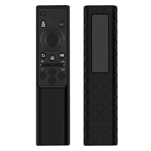 LEFXMOPHY Case for Samsung TM2240A BN59-01388A BN59-01385 BN59-01386 BN59-01357 BN59-01391 2022 2023 Solar Remote Silicone Cover, Black