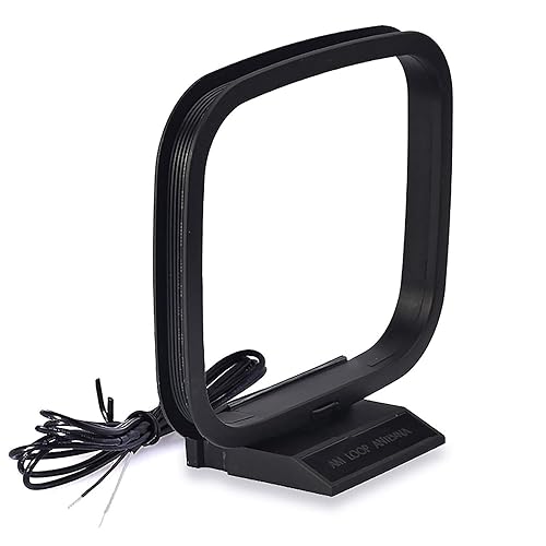 Bingfu AM Loop Antenna with 2 Pin Bare Wire Compatible with Pioneer Onkyo Yamaha Marantz Pyle Indoor Radio Bluetooth Home Stereo Receiver AV Audio