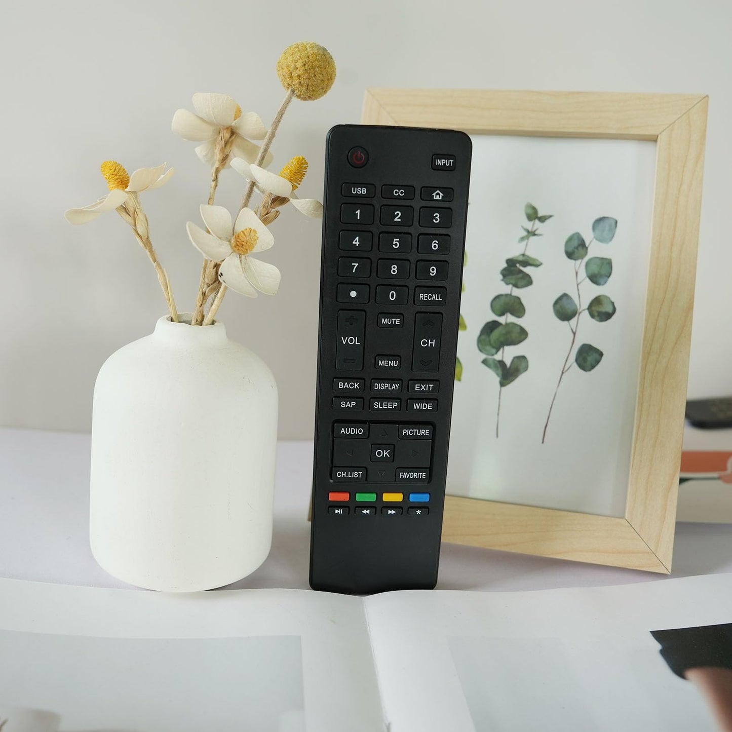 Universal Replacement Remote Control Compatible for Haier 24E2000 32E3000 32F2000 LE32F2220 40E2500 48DR3505 50E3500 TV