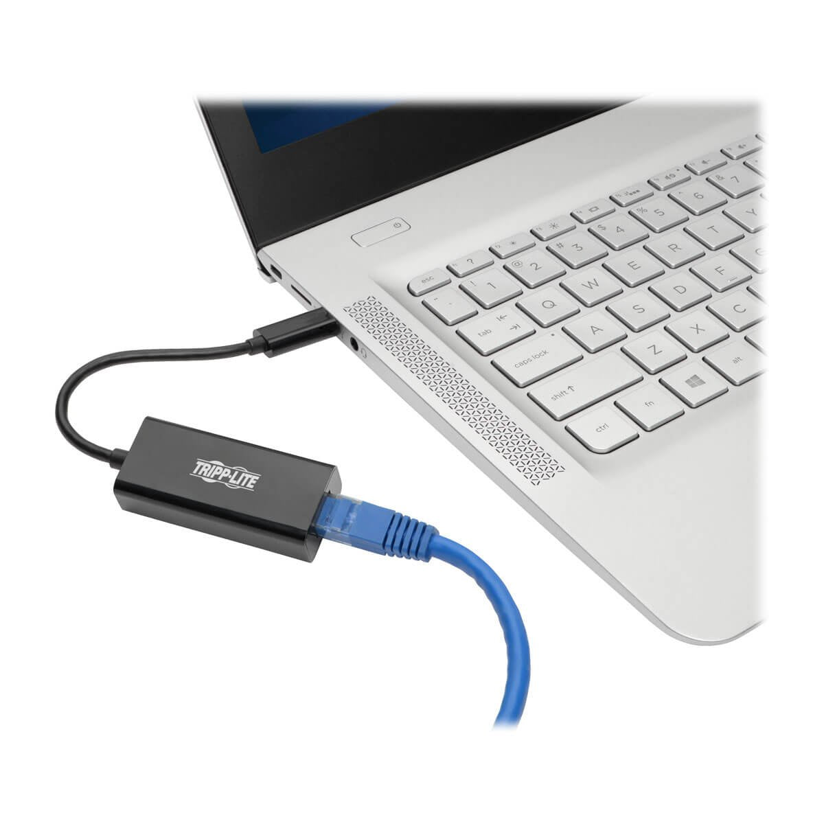 Tripp Lite USB-C to Gigabit Ethernet Adapter, USB Type C to Gbe, Thunderbolt 3 Compatible, 10/100/1000 Megabits Per Second, Plug-and-Play No Drivers