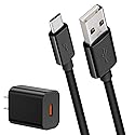 6FT Long USB-C & AC Adapter Power Charger for MNN, KYY, ARZOPA, InnoView, UPERFECT, c-force, ReHisk, ForHelp, HotYeah, VILVA, ViewSonic, VisionOwl