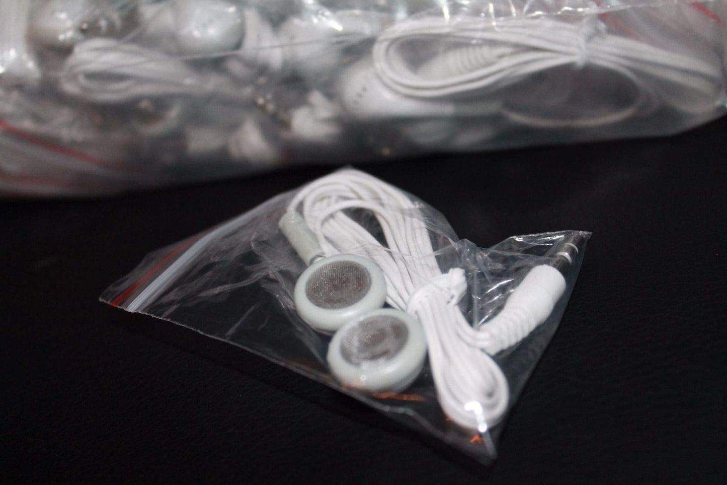 LowCostEarbuds.com Bulk Wholesale Lot of 100 White/Gray 3.5mm in Ear Earbuds/Headphones/Earphones Great for Schools, Libraries, Hospitals, Kids etc.