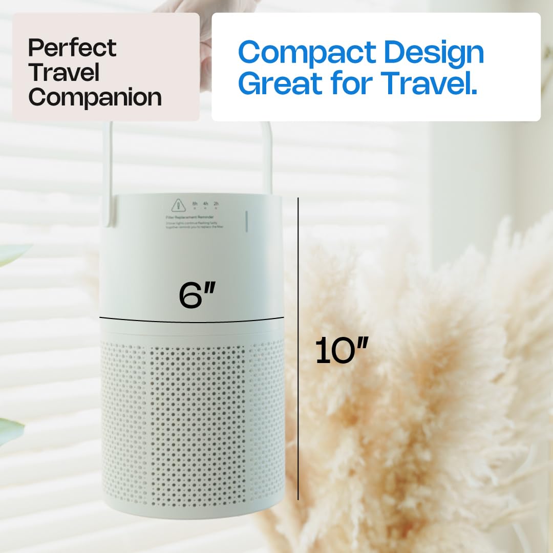 Hazel True HEPA Air Purifier for Bedroom - Quiet Compact Air Cleaner
