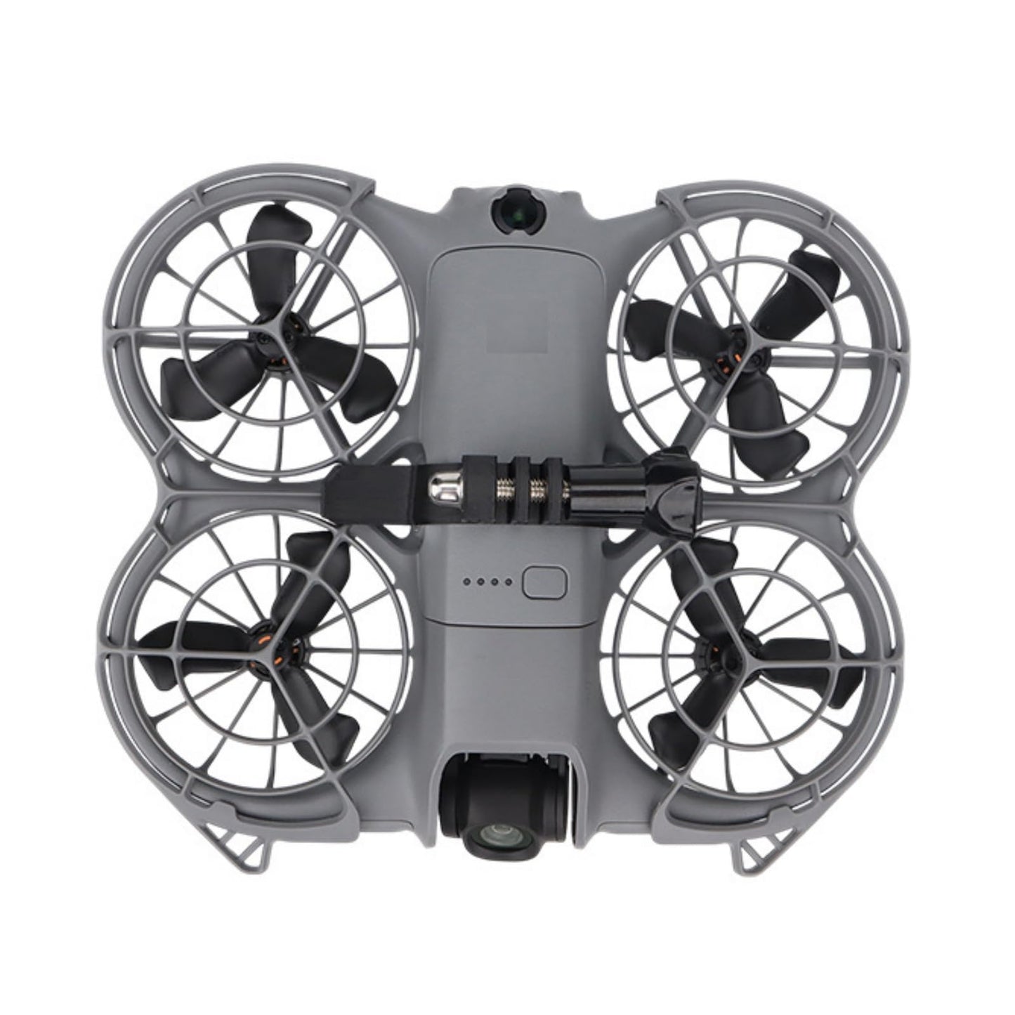 Ferbao Top Mount Expansion Bracket for DJI NEO 2, Fixed Snap-on Clamp Holder for Go Ultra Action Camera