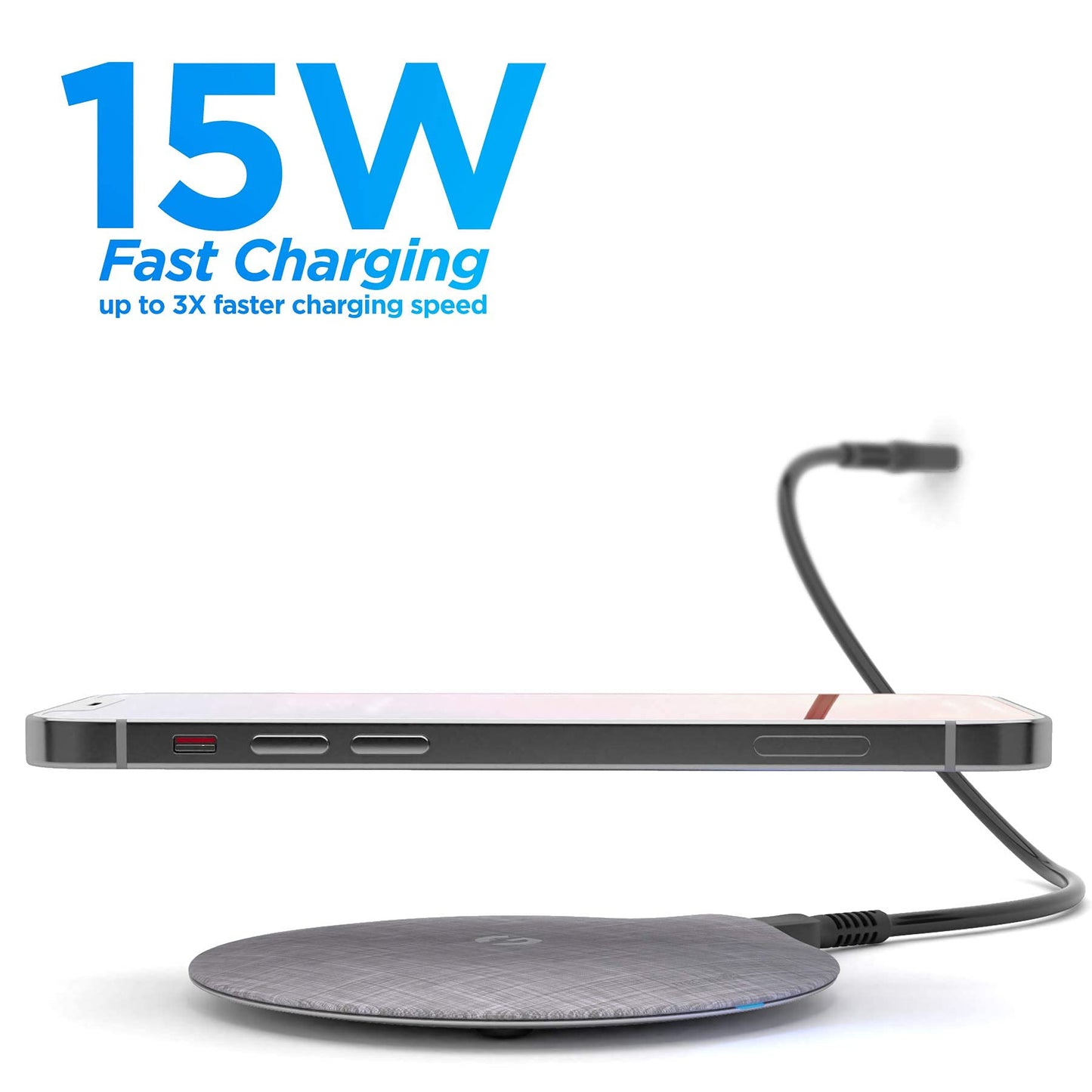 Galvanox Magnetic Wireless Charger, MagSafe-Compatible Desktop Pad with 15W Fast Charging for iPhone 14/14 Pro Max/iPhone 13/13 Pro Max (Solid