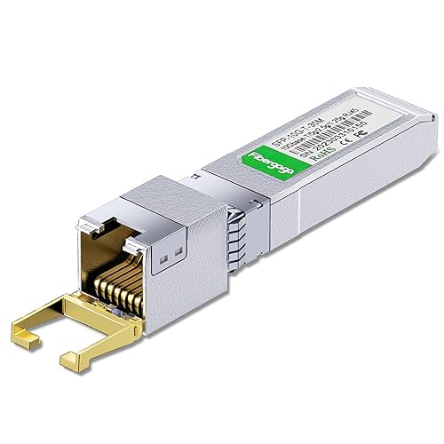 SFP+ to RJ45, 1.25g/2.5g/5g/10G-T Copper Transceiver Module, 10GBase-T SFP+, Compatible for Cisco SFP-10G-T-S, Ubiquiti UniFi UF-RJ45-10G, Mikrotik