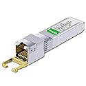 SFP+ to RJ45, 1.25g/2.5g/5g/10G-T Copper Transceiver Module, 10GBase-T SFP+, Compatible for Cisco SFP-10G-T-S, Ubiquiti UniFi UF-RJ45-10G, Mikrotik