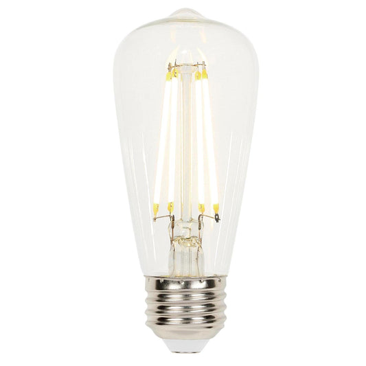 Westinghouse 4518700 6.5 Watt (60 Watt Equivalent) ST15 Dimmable Clear Filament LED Light Bulb, Medium Base