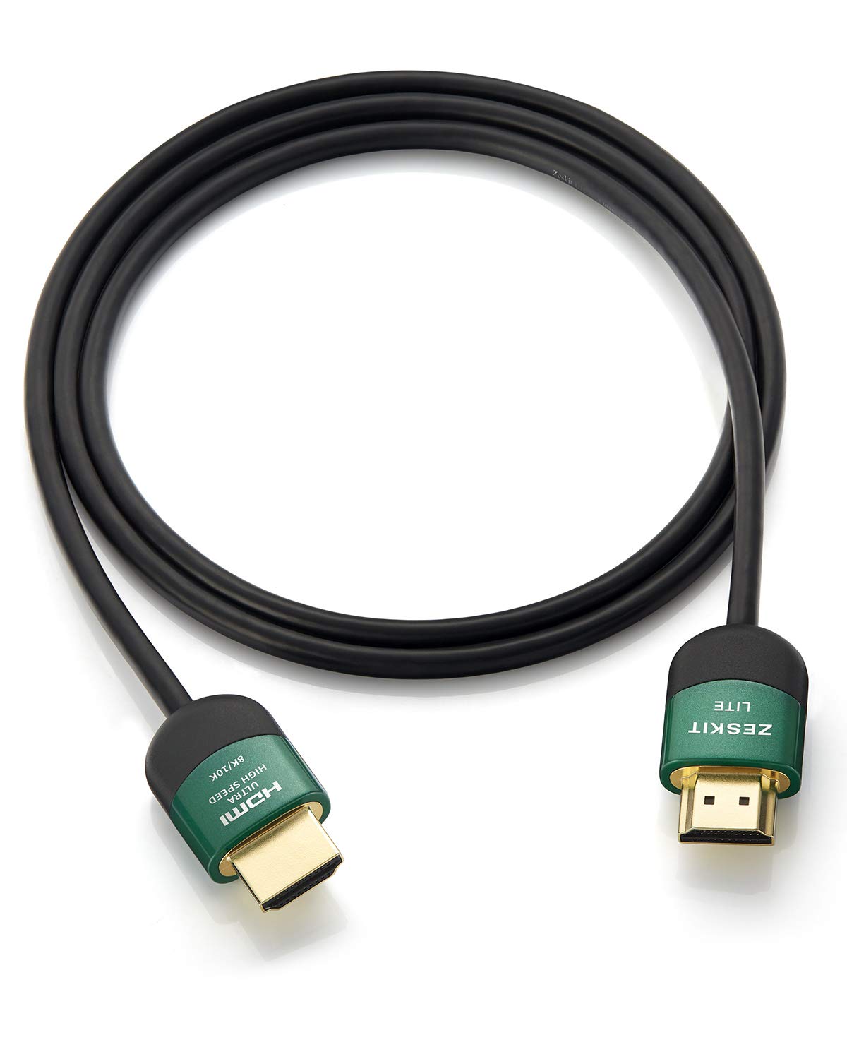 Zeskit Lite 48Gbps Slim Certified Ultra High Speed HDMI Cable 5ft, 4K120 8K60 144Hz eARC HDR HDCP 2.2 2.3 Compatible with Dolby Vision Apple TV 4K