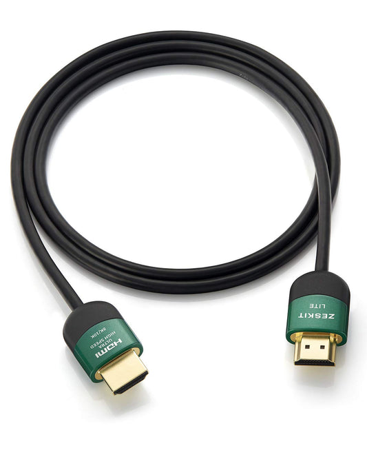 Zeskit Lite 48Gbps Slim Certified Ultra High Speed HDMI Cable 5ft, 4K120 8K60 144Hz eARC HDR HDCP 2.2 2.3 Compatible with Dolby Vision Apple TV 4K