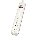 Tripp Lite TLP725 TLP725 Surge Suppressor, 7 Outlets, 25 ft Cord, 1080 Joules, Light Gray