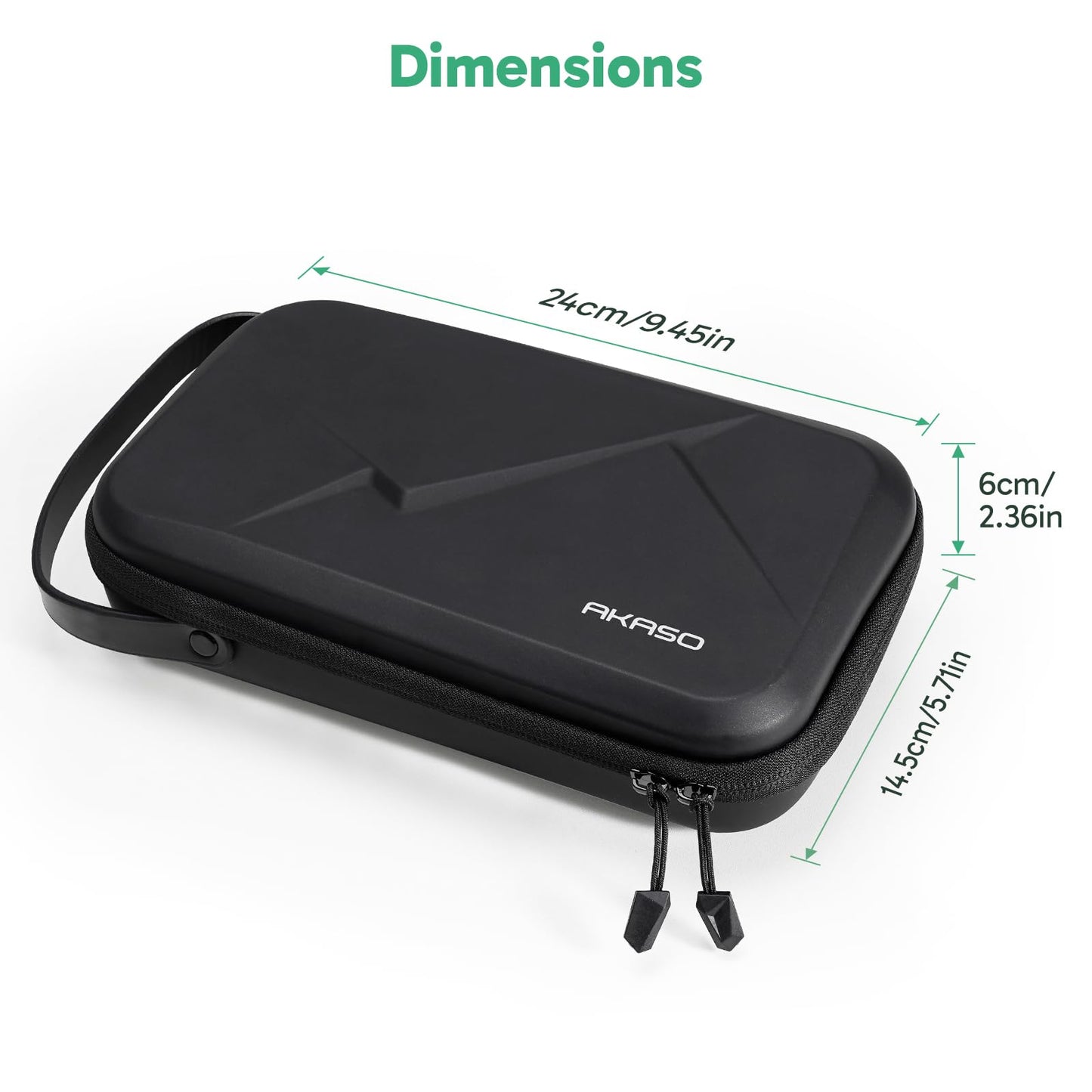 AKASO Camera Carrying Case for GoPro Hero 13 12 11 10 9, Insta360 X5 X4 X3 Ace Pro, DJI Action Osmo 360 Pocket 3, 360, EK7000/EK7000 Pro, Brave 4/4