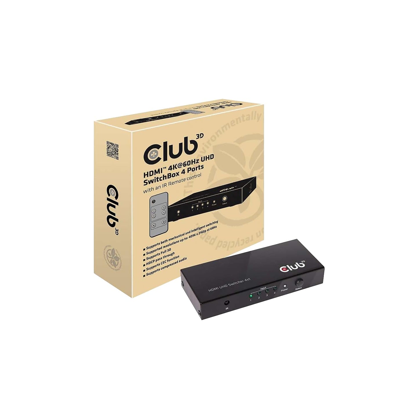 Hdmi 4K60hz 2.0 Uhd Switchbox 4 Ports