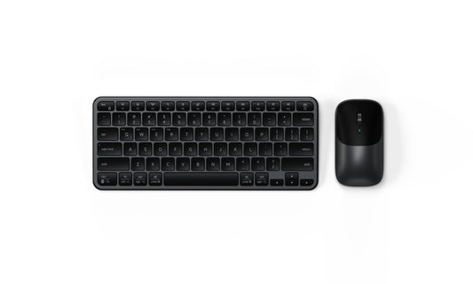 Satechi Slim CEX1 Wireless Keyboard & Mouse Combo, Bluetooth, Space Black