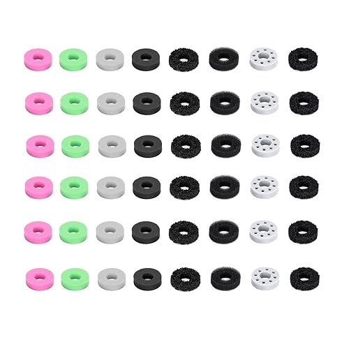 Ruimou 48 Pcs Aim Assist Target Motion Control Sponge Rings,Game Handle Buffer Precision Rings,Compatible with PS4/PS5,Xbox Series X/S,Switch Pro
