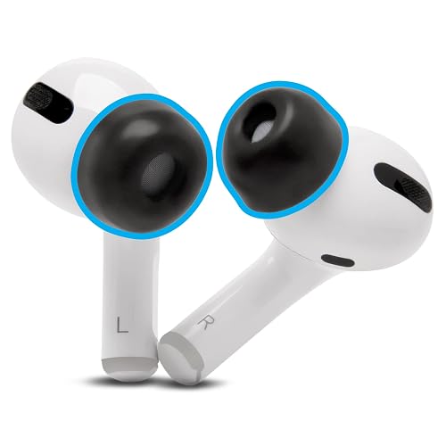 WC TipZ - Upgraded Memory Foam Ear Tips for Airpods Pro Made by Wicked Cushions | Improved Comfort, Tighter Seal, Better Foam Rebound Time | Fits