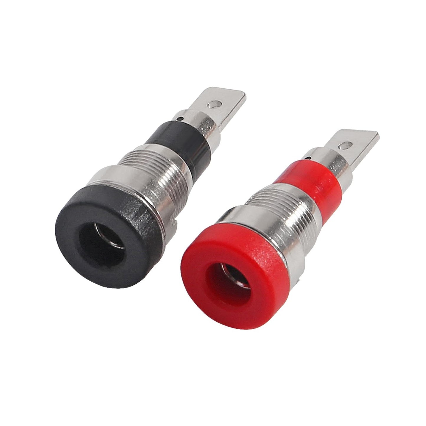 20pcs Black and Red 4mm Banana Jack Socket Female Adapter Panel Mount Binding Post for 4mm Banana Plug Connectors