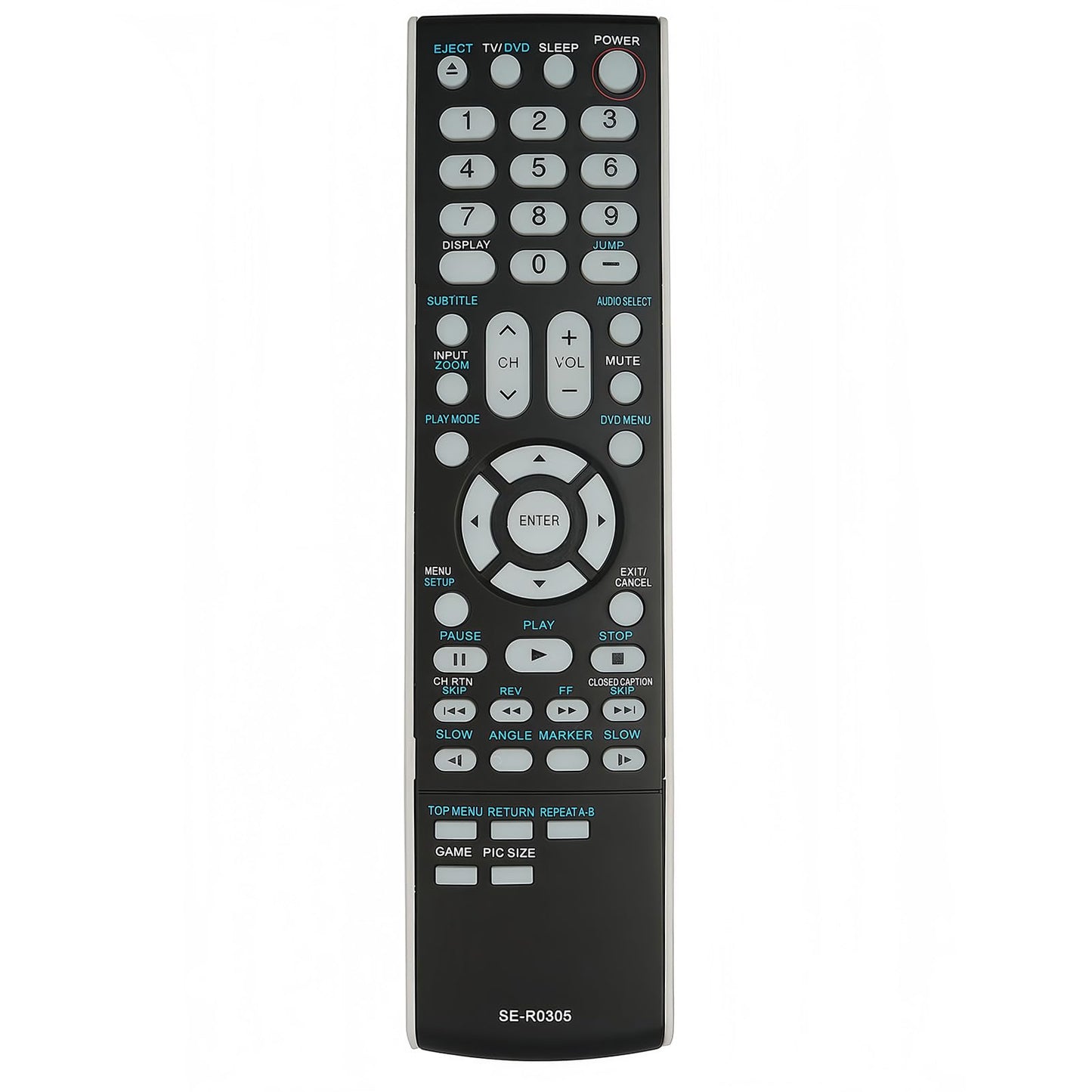 SE-R0305 Replacement Remote Control Compatible for Toshiba TV DVD Combo Remote SER0305 15CV100U 15CV101U 22CV100U 26CV100U 32CV100U 19CV100C 19CV100U