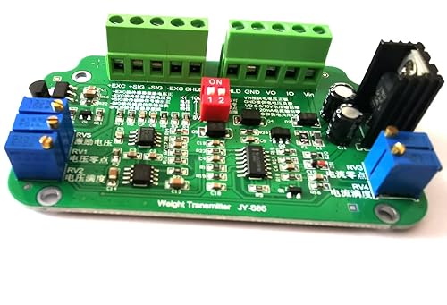 JY-S85 Weighing Scale Load Cell Amplifier Current Converter Weight Transmitter 24Vdc Supply 0-5V 0-10V 4-20mA Output Upgraded JY-S85
