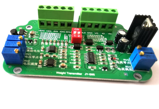 JY-S85 Weighing Scale Load Cell Amplifier Current Converter Weight Transmitter 24Vdc Supply 0-5V 0-10V 4-20mA Output Upgraded JY-S85
