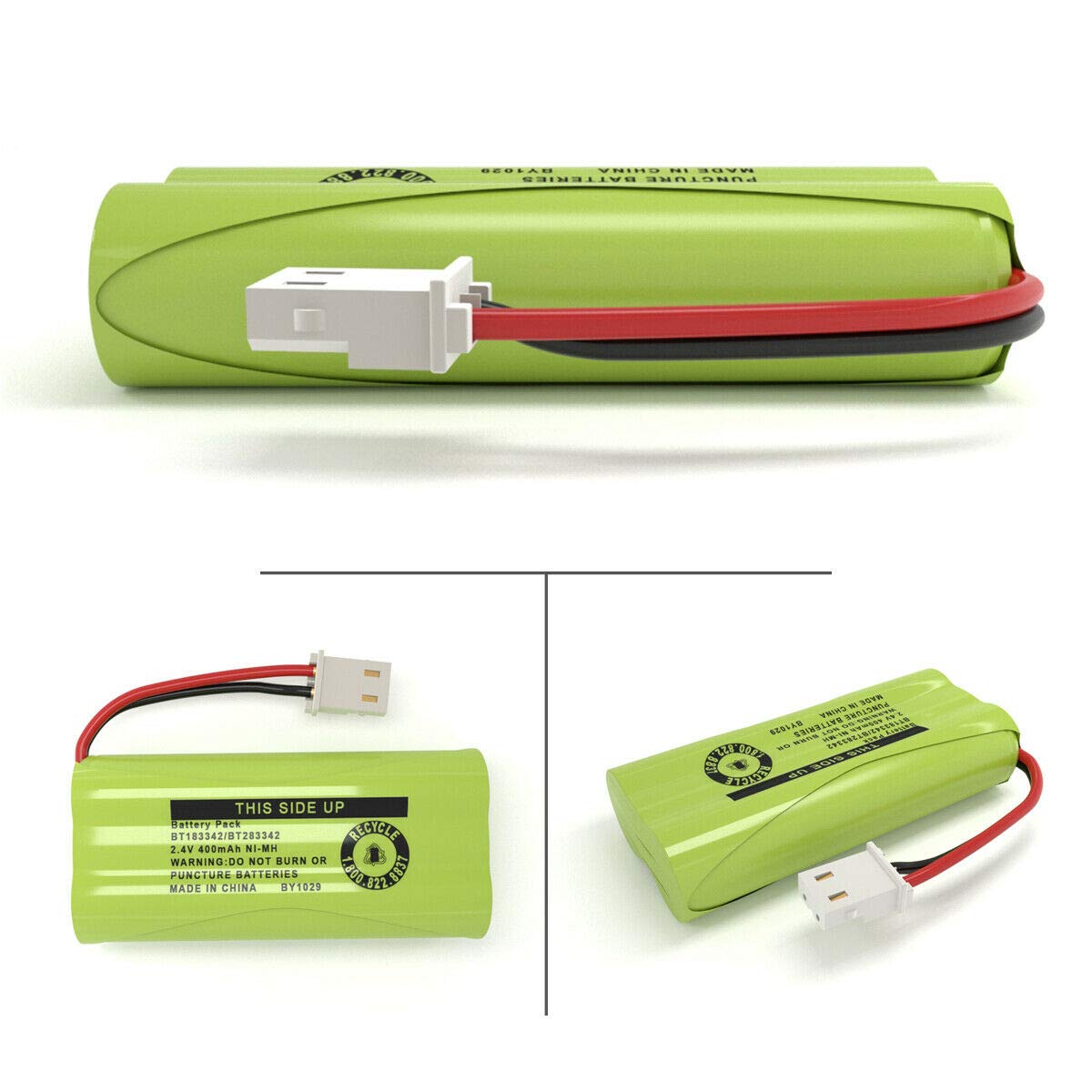 2-Pack Cerepros BT183342 BT283342 Battery Packs for VTech Cordless Phone