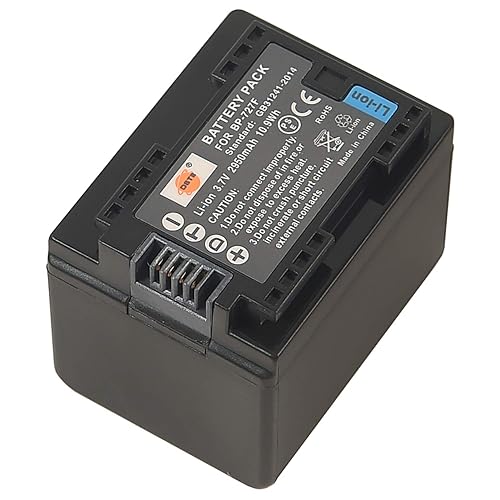 DSTE® Replacement for BP-727 Fully Decoded Battery Compatible Canon CG-700 VIXIA HF R30 R32 R40 R42 R50 R52 R60 R62 R66 R70 R72 R300 R400 R500 R506