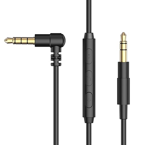 Cubilux Headphone Cable with Microphone for Sony WH-1000XM5/XM4/XM3/XM2, WH-XB910N, WH-CH720N/CH720N/CH710N, WH-H910N/900N, MDR-XB950B1/XB950N1 More…