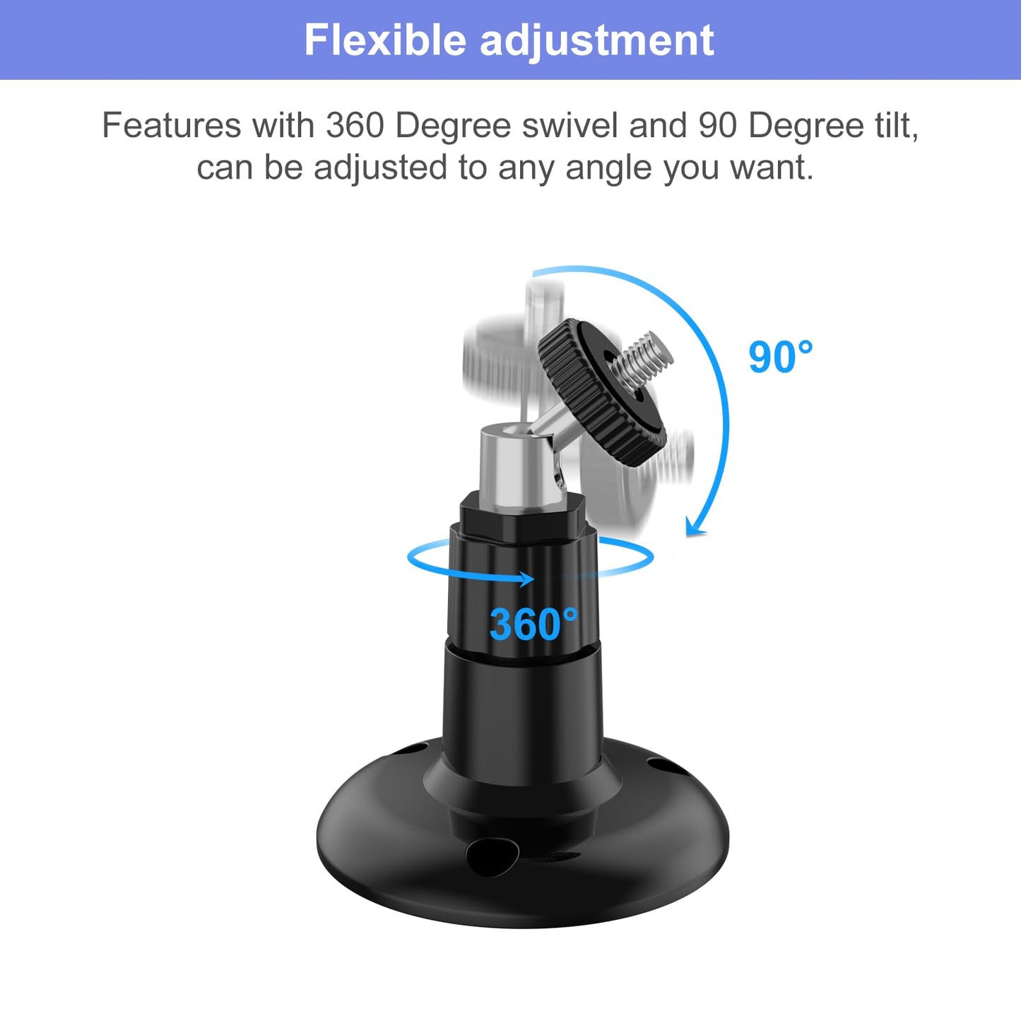 Blink Outdoor 4 (4th Gen) Wall Mount, Weatherproof Protective Cover and 360 Degree Adjustable Mounting with Blink Sync Module Outlet Mount for Blink