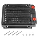 BXQINLENX 10 Pipe Aluminum Heat Exchanger Radiator for PC CPU CO2 Laser Water Cool System Computer 120mm(B)